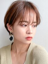 テラスコード 梅田(TERRACE CODE)&nbsp;小顔カット　マッシュショート　ベージュカラー　シースルー前髪