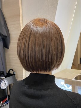 エクラート リラ 立川店(ECLART lilas.) 大人丸みショートナチュラルブラウンカラー【半個室/透明感】