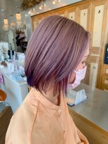 ユラギフロムユイマァル 水島店(YURAGI from YUIMARL)&nbsp;ブリーチ×パープル