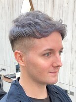 ロンドアジュール 横浜(Lond azur)&nbsp;シルバーグレー×アップバングフェード