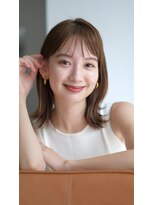 ガーデン ジングウマエ(GARDEN jingumae)&nbsp;切っぱなし/ミディアムレイヤー/レイヤカット/前髪カタログ/美髪