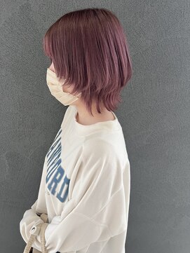 イロ プラス 南田宮店(iro+) 【nobuyo】lavender pink × mini wolf
