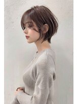 ソアバイリコヘアー(soar by LiCO Hair)&nbsp;前下がりショートボブ×アッシュブラウン