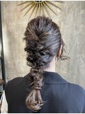 ☆編み下ろしアレンジ胸上ヘアセット