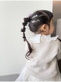 キッズヘアアレンジ