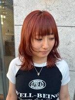 ニール シトロン 名古屋 伏見 丸の内(NEELU citron)&nbsp;【Neeluscuro_yuna】オレンジ×レイヤーカット