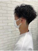20代30代透明感暗髪アッシュブルーグレージュ丸みボブ