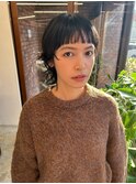 オン眉ワイドバングウルフ
