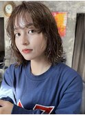 【MINX青山】おしゃれパーマミディアムボブ