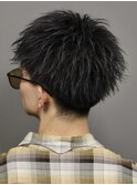 メンズ【ダウンバングショート】ツイストパーマ