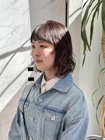 クリアーオブヘアー 一社店(clear OF HAIR)&nbsp;パーマの残りを活かしてラフなボブ