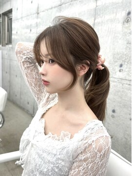 アリュウル 表参道(ALLURE) 結んでも小顔に盛れるお顔まわりカット◎【KAKO】