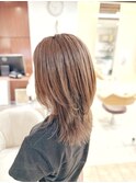 大人美人アッシュオリーブショコラアッシュベージュレイヤー