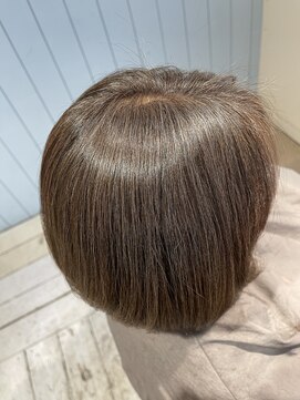 ブルー(BLUE) 白髪ぼかしハイライト