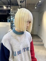 ベレーザ 渋谷(BELEZA)&nbsp;14593ホワイトアッシュ抜きっぱなしブリーチホワイトブロンド