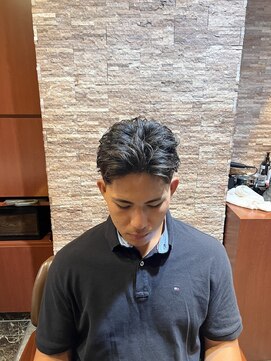 アールドボーテ 理容室(R de Beaute) 銀座 束感 ピンパーマ