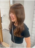 ワンカラー透明感のあるベージュカラー