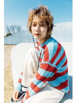 マイ ヘア デザイン 岡崎(MY hair design)&nbsp;ニュアンスパーマクセ毛風ゆるふわ立体感パールベージュ