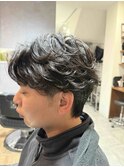 メンズフェザーパーマ