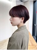 おくれ毛ショート前髪カット顔周りレイヤー_F30428