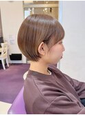 京都ショートボブ 顔まわりカット 京都美容室 進詩織
