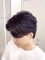 メルシー トータル ブランディング サロン(merci TOTAL BRANDING SALON)&nbsp;メンズフェザーパーマ　フェザーショートセンターパート