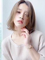 ケーツー エソラ池袋店(K-two) ヘルシー大人ボブ*ミディアムボブ*顔周りカット*ベージュカラー