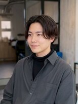 ミュージアム(MUSEUM)&nbsp;センターパートメンズスタイル/フェザーパーマ/スペインカール