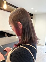 アールヘアー(ar hair) 【三浦直美】パープルピンクのイヤリング