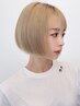 【透明感のあるカラーにしたい!】カット+ブリーチ+カラー+うる艶TR