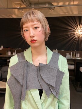 クラン エン バイ ヘッドライト 二子玉川店(clan en. by HEADLIGHT) ショートボブ/ショートカット/オン眉/ケアブリーチ/二子玉川