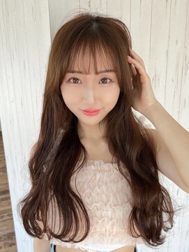 アグ ヘアー イロア 都島店(Agu hair iroa) 《Agu hair》大人可愛いフルバング×numberA.ベースケアミルク