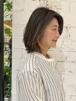 ヘアスタジオルース(HAIR STUDIO LUZ)&nbsp;40代50代60代の大人ボブ/白髪ボカシハイライト/堀江/北堀江