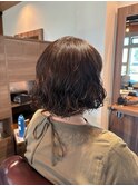 伸ばしかけの髪にもパーマ◎