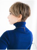 女性らしいマニッシュレディなベリーショート