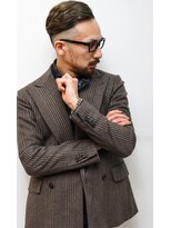 メリケンバーバーショップ コウベ(MERICAN BARBERSHOP KOBE)&nbsp;刈り上げオールバックツーブロックビジネスstyleにイメチェン#7