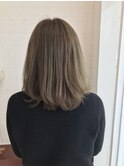 Zip Hair ★マットアッシュでインナーカラー★
