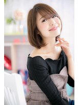 ミック ヘアアンドビューティー 大山店(miq  Hair&Beauty)&nbsp;斜めバング♪目力UP！ラブボブ