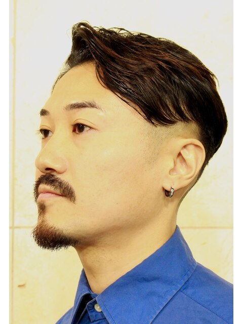 【HaiｒSalonTAKAHIRO】　七三オールバック　フェード　ビジネス