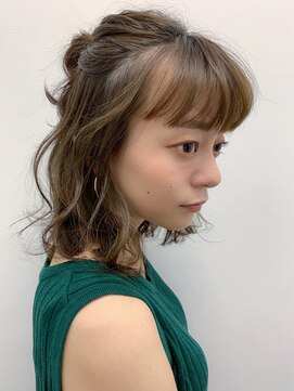 シー バイ ロンド 新宿(Sea by Lond) ラフなハーフアップ団子☆【福島泰】