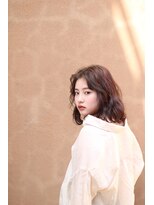 エメ 中崎町(eme)&nbsp;【エメ梅田中崎町】ウェーブボブ×王道ブラウンベージュカラー＊