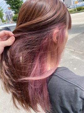 リボーン 大江店(reborn) インナーカラーベリーピンク