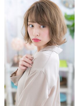 ミック 日暮里店(miq) 外ハネミディ＆オリーブカラーのラブカジュアルGIRL♪b