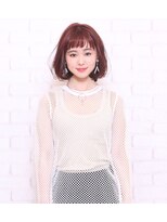 ベルス(bellus) 【bellus】イルミナカラー×大人可愛い無造作カールボブ