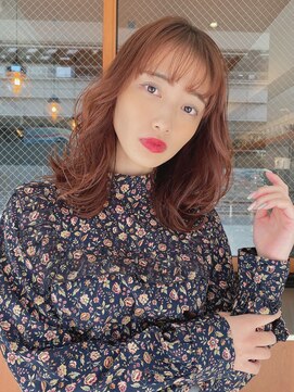 ルービック 枚方(Rubik's) エアリーミディ/小顔ヘア/暖色系カラー★イルミナ20代30代