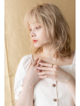 カバーヘア ブリス 川口(COVER HAIR bliss) 外国人風カラー3DハイライトフレンチガーリーY川口10代20代30代