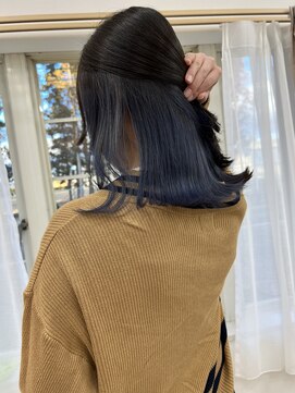 ウッドベル(wood belle) インナーカラー【ネイビーブルー】