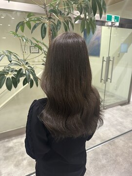 ビスポーク(BESPOKE) ブリーチなしオリーブグレージュ透明感カラー