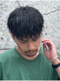 ツイストスパイラルパーマツーブロックツイストパーマメンズヘア
