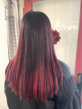 ミルプデザイン(MilP design) 嶋村夏実★ワインレッドグラデーション